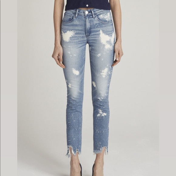 3x1 Denim - 3x1 colette slim crop bleach destroyed ankle 25